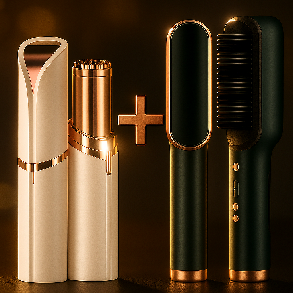 Depiladora Facial + Cepillo Alisador