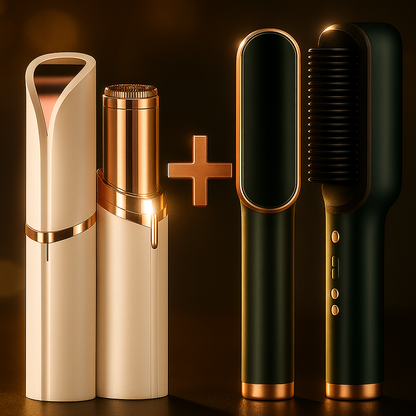 Depiladora Facial + Cepillo Alisador